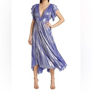 NWT Alice + Olivia Dress Blue Shimmer Dress